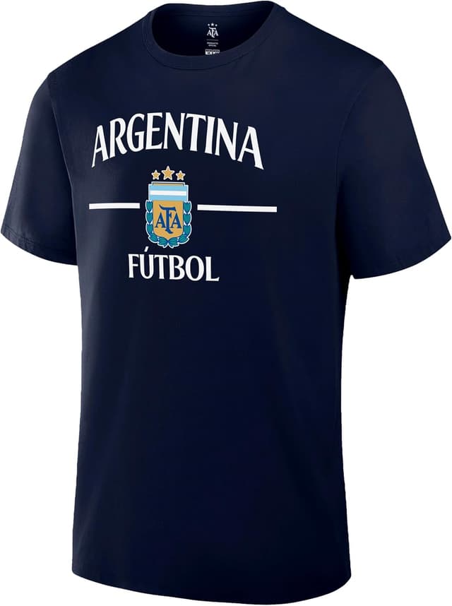 Detalle de Icon Sports Officially Licensed Argentina Football Association Cotton T-Shirt (Unisex Adult)