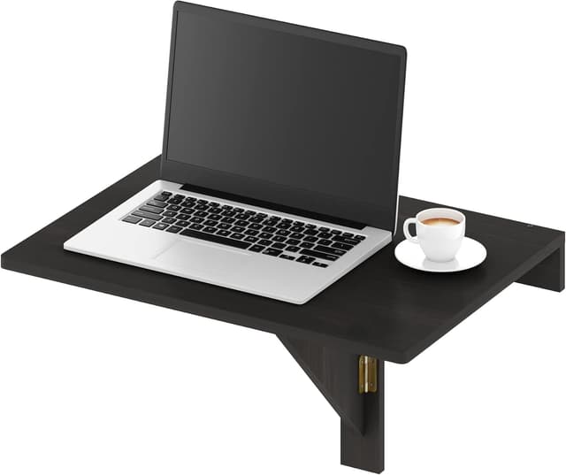 Detalle 1 de Furinno Hermita Mesa Plegable de Pared, Madera Espresso