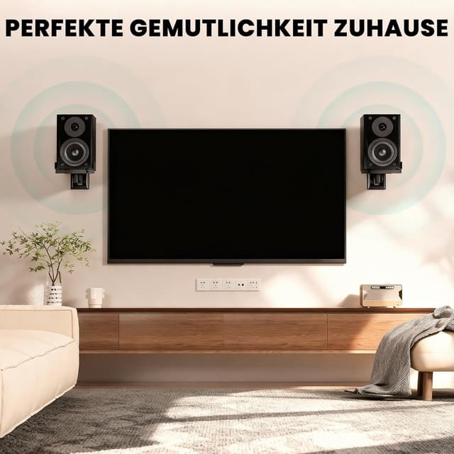 Thumbnail 3 de WALI SWM201 Lautsprecherhalterung für 25 kg, schwarz