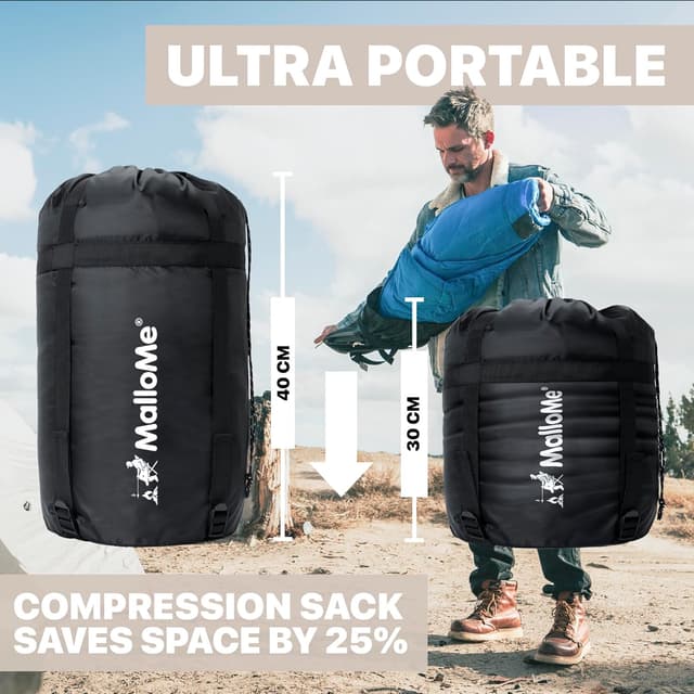 Thumbnail 5 de MalloMe Sleeping Bag 10–25°C ⛺