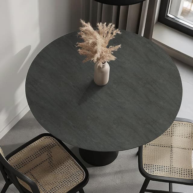 Detalle 2 de Honcet Grey Vinyl Wrap 30x200cm Dark Grey self-adhesive contact paper for kitchen furniture