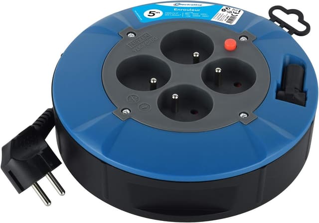 Detalle de Electraline 28905 Enrouleur rallonge 5 m