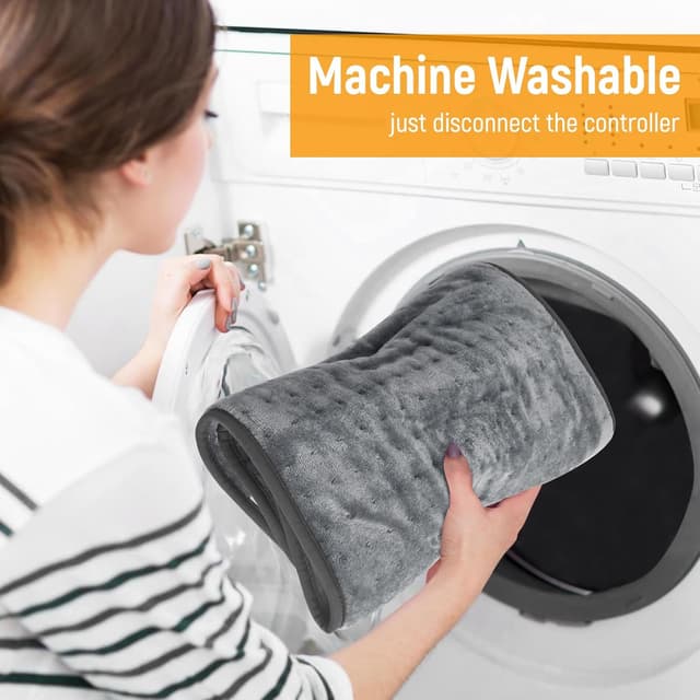 Detalle de Kdti elektrisches Heizkissen (30 x 60 cm) mit Abschaltautomatik und 6 Temperaturstufen