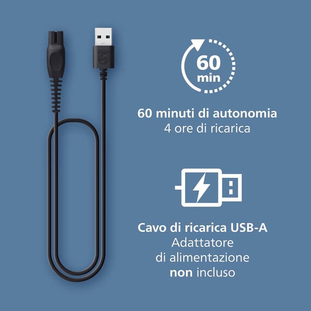 Thumbnail 6 de Philips BT3619/15 regolabarba 20 impostazioni 📏