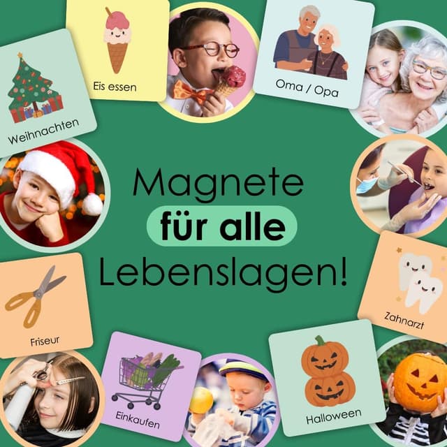 Detalle 2 de Rabano Art Wochenplaner für Kinder 200 Magnete 🧲