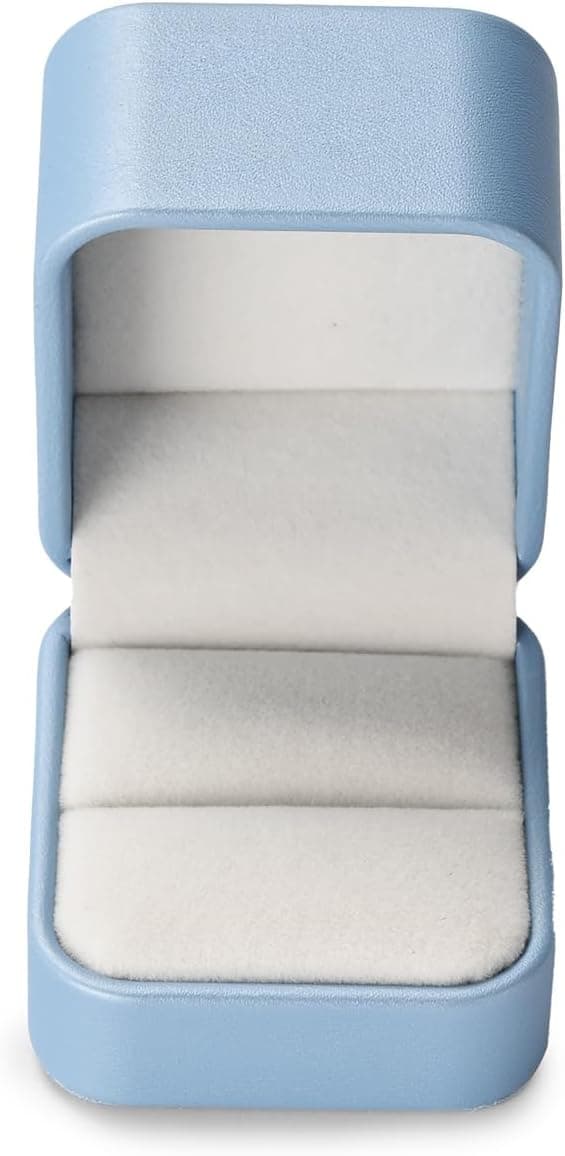 Detalle 2 de Papten Caja para Anillos de Joyería ❤️ para Boda y Propuesta