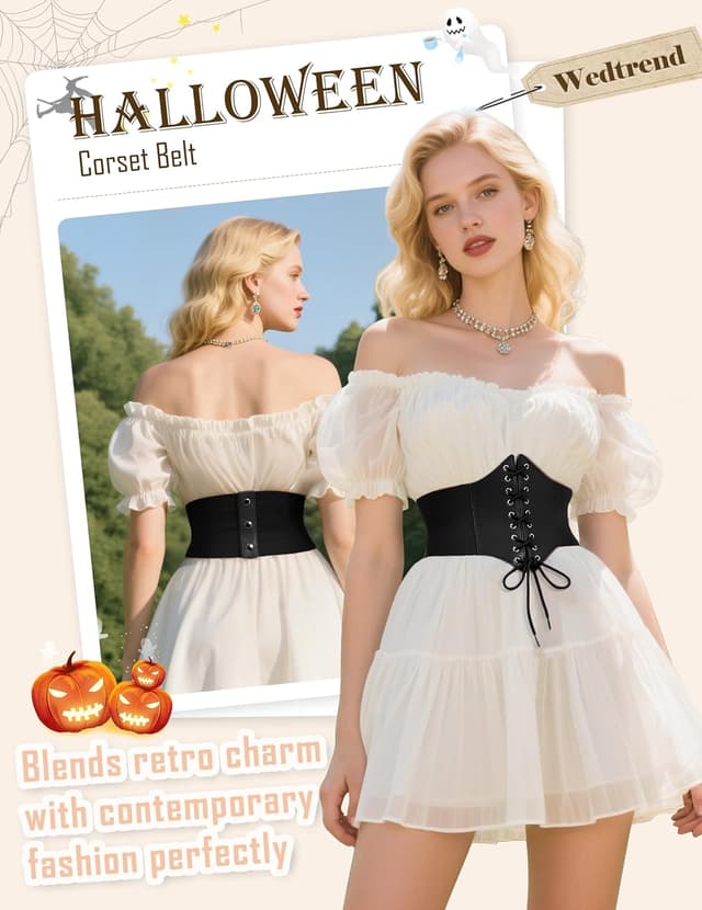 Thumbnail 1 de Wedtrend Ceinture Waspie vintage élastique 12 cm