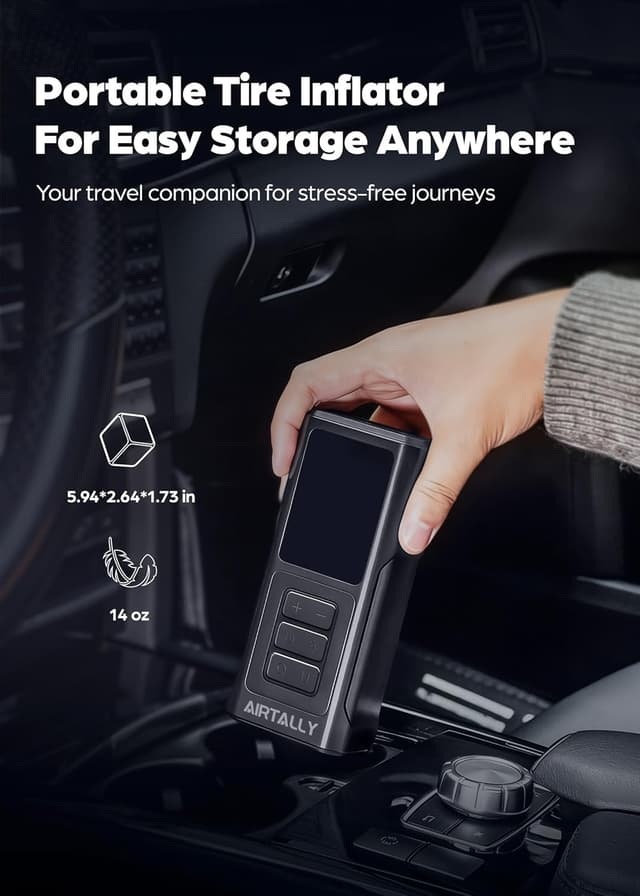 Detalle de Portable Tire Inflator 150 PSI with LED