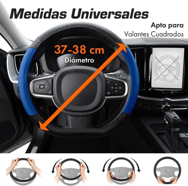 Thumbnail 3 de Upgrade4cars Funda Volante Forma D 37-38 cm