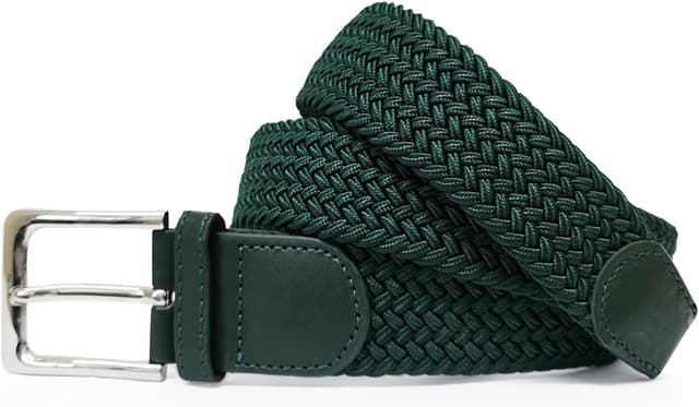 Detalle 2 de Glamexx24 Elastischer Gürtel unisex – geflochtener Stretchgürtel ohne Löcher (3,5 cm)