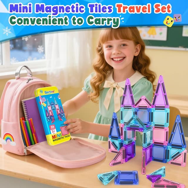Thumbnail 5 de Soyee Magnetic Tiles 36pcs Travel Set 🧩