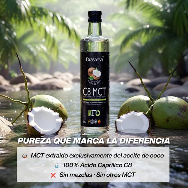 Thumbnail 4 de DRASANVI Aceite MCT C8 100% 🥥