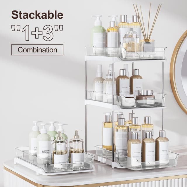 Thumbnail 2 de Delamu 2-Tier Under Sink Organizer 2-Pack