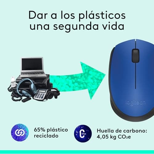 Thumbnail 3 de Logitech M171 Ratón inalámbrico 2,4 GHz — azul 🖱