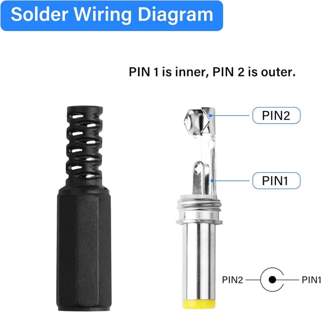 Detalle de PNGKNYOCN DC Netzstecker 5,5 x 2,1 mm 10er Set