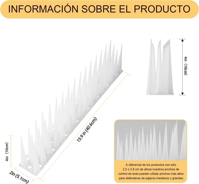 Thumbnail 2 de Offo Pinchos antipalomas 2,4 m