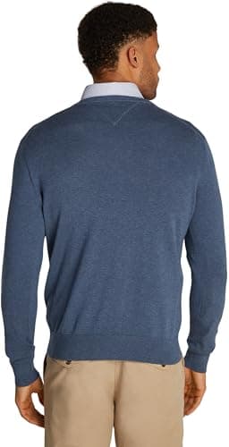 Detalle 2 de Tommy Hilfiger Jersey Essential Cotton cuello pico, talla L