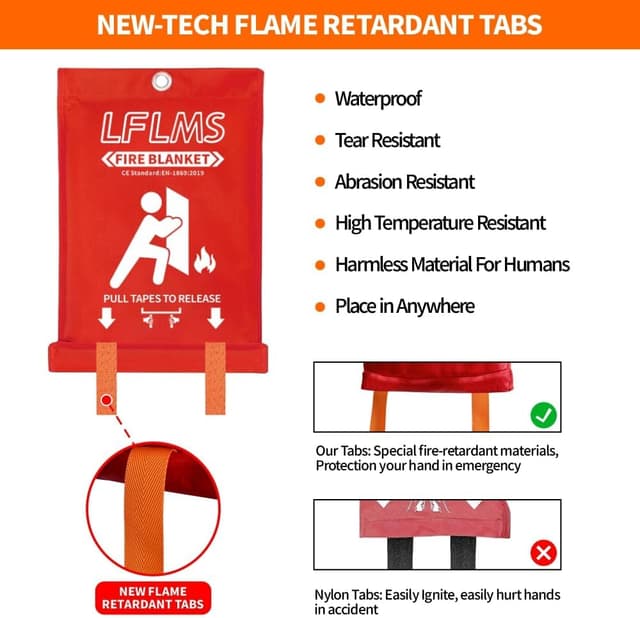 Thumbnail 1 de Emergency Fire Blankets 6-Pack ⚠