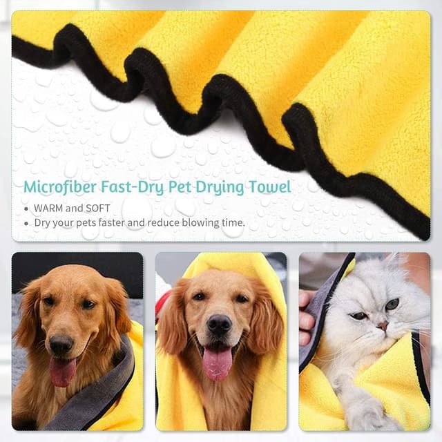 Thumbnail 4 de BundleMall 3 Pc Pet Towel Set 23.6x11.8in