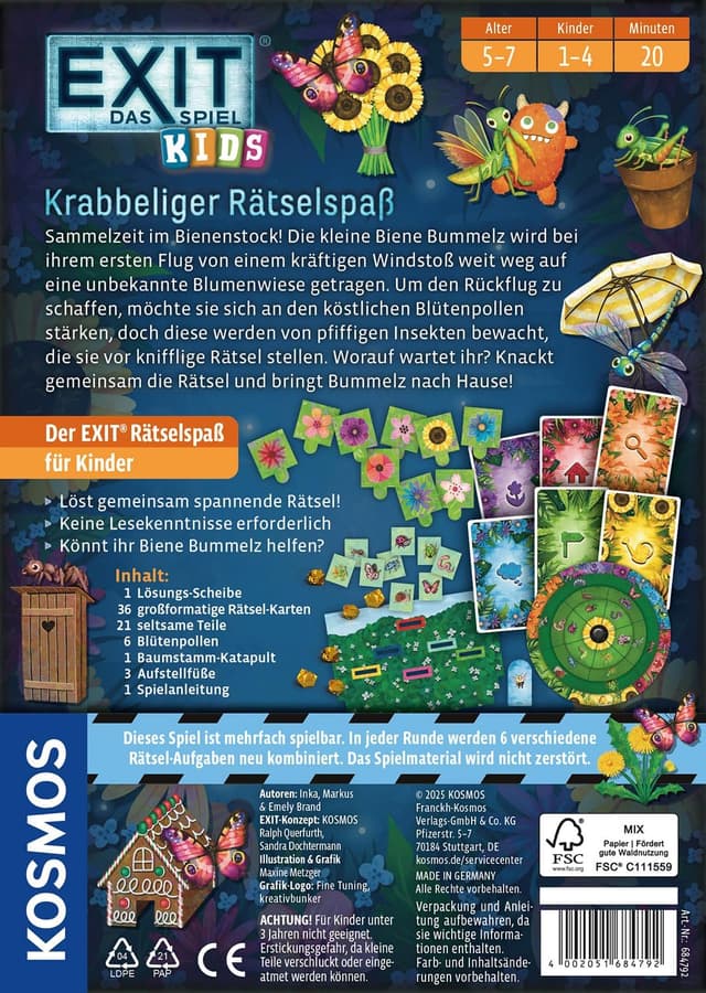 Detalle 2 de Kosmos EXIT Das Spiel Kids ab 5 Jahren