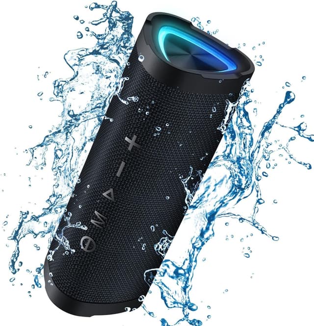 Detalle de Vanzon V40 Portable Bluetooth Speaker (IPX7, 24W Stereo Sound, 24H Playtime, TWS Pairing)