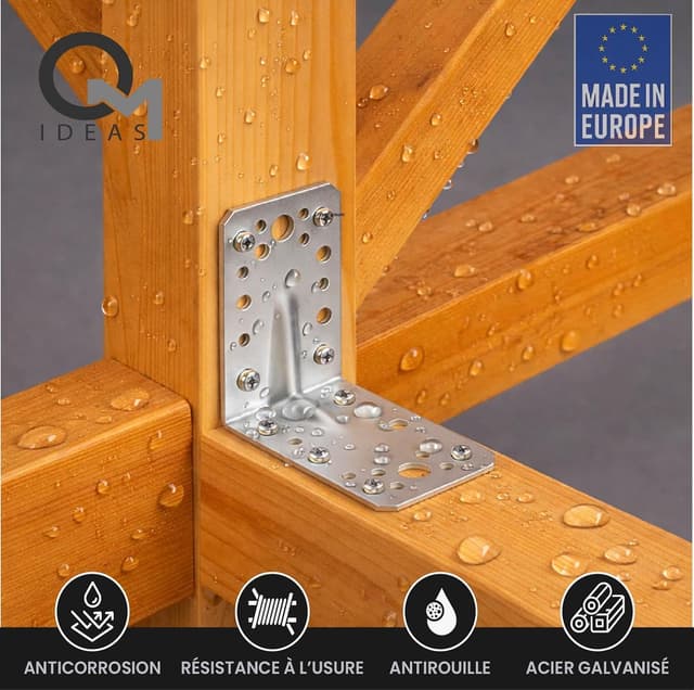 Thumbnail 5 de OMIDEAS Équerre renforcée 90x90x65 mm