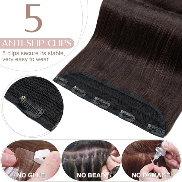 Detalle de SEGO extension clip fasce 100% Remy 30 cm