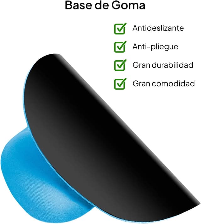 Thumbnail 3 de OcioDual Alfombrilla Reposamuñecas Azul Claro con Gel 🖱