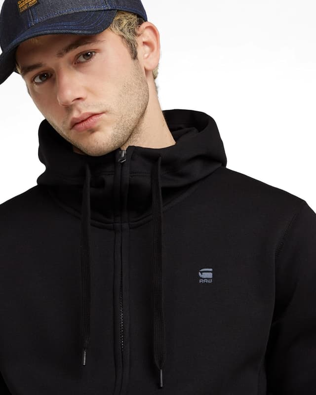 Detalle de G-STAR Herren Premium Core Hooded Sweatshirt mit Reißverschluss
