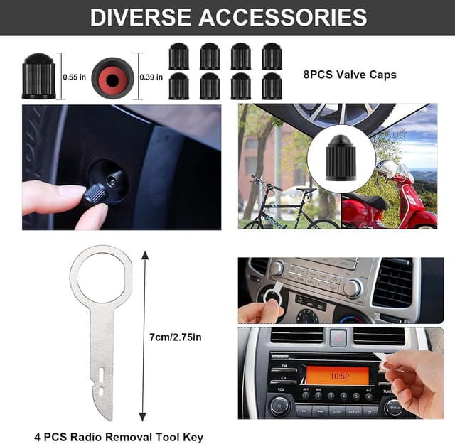 Detalle 2 de Hochferr Metal Trim Removal Tool 24-pc Automotive Tool Kit with Storage Bag