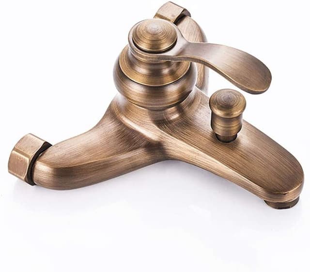 Detalle de HomeLava Rubinetto per vasca da bagno in ottone con doccetta e tubo 150 cm