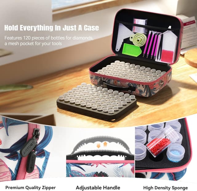 Thumbnail 3 de ARTDOT 120 Slots Diamond Painting Storage Boxes 10g