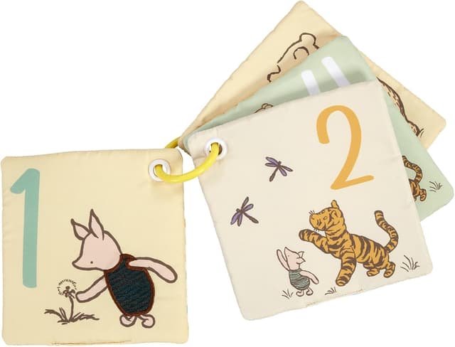 Detalle 2 de Rainbow Designs Disney Winnie the Pooh Baby Cloth Book (Touch and Feel Play & Go Square Book)