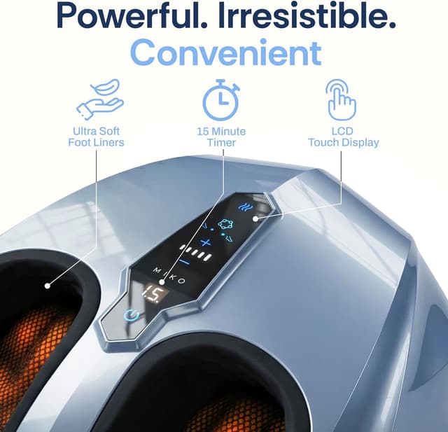 Detalle 2 de MIKO foot massager with heat, deep knead