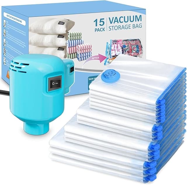 Imagen de Kissleaf Bolsas de vacío para ropa y edredones🧳 15 pzas en OfertitasTOP
