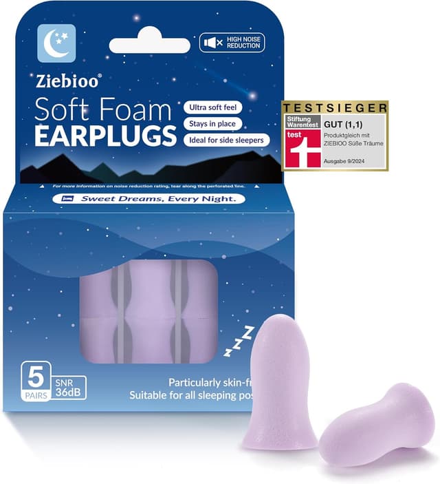 Detalle de Ziebioo TOP 2024 ear plugs, SNR 36dB