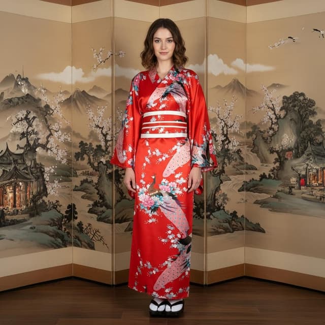 Thumbnail 6 de KRUIHAN Ensemble Yukata Kimono Femme