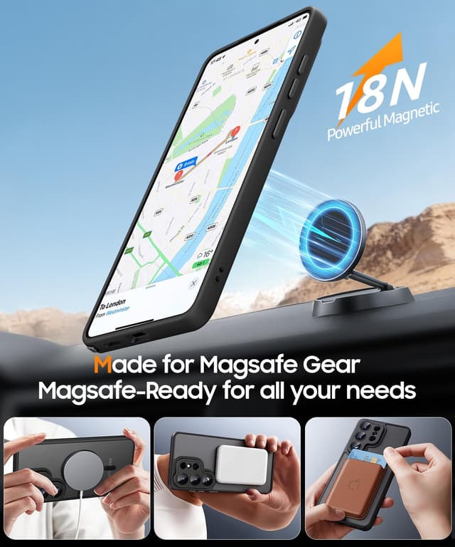 Detalle de JAME Samsung Galaxy S26 Ultra magnetic case