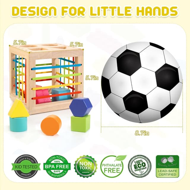 Thumbnail 5 de Winique Formsortier-Holzspielzeug 8 Teile