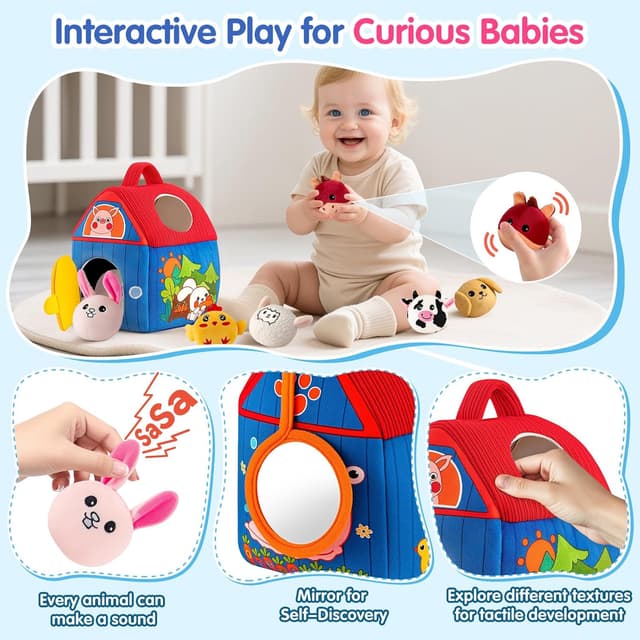 Detalle de SAIMAND Baby Farm Toy Set for 6-12 Months