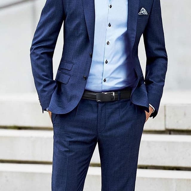 Thumbnail 3 de flintronic Gürtel Leder Automatik 3,5 cm 130 cm Schwarz