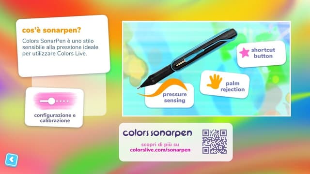 Detalle 2 de Colors Live - Switch con pennino sensibile alla pressione (Colors SonarPen, Colors Quest e Painting Playback)