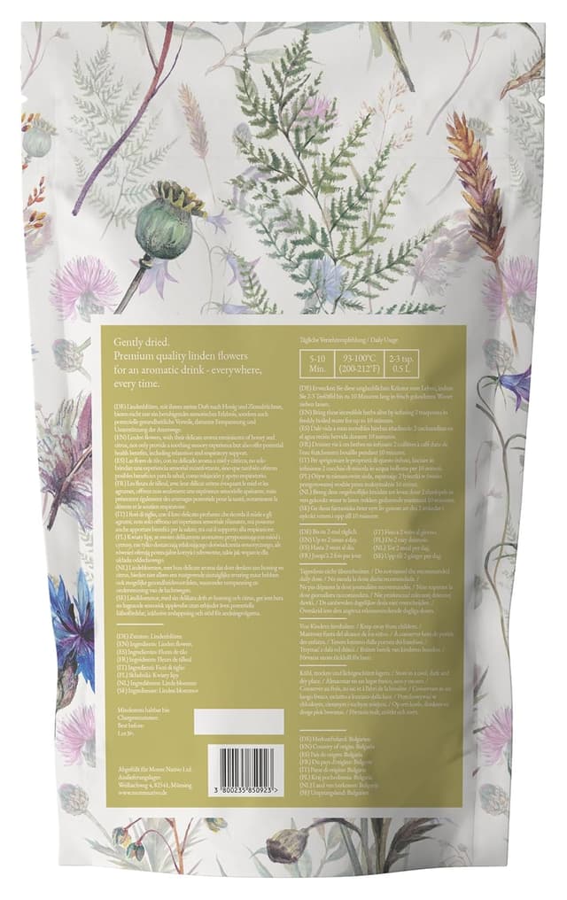 Detalle 2 de Lindenblütentee Monte Nativo (200 g) – 100% Lindenblüten, schonend getrocknet