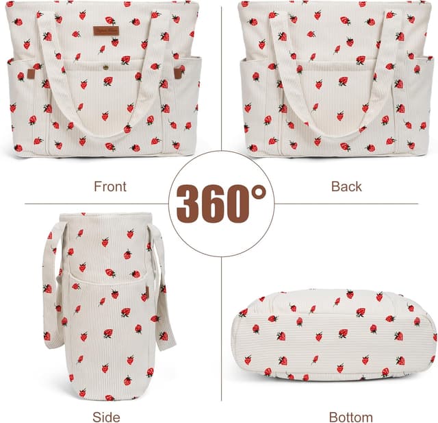 Detalle 2 de Captain Blues Cord Tasche Damen Tote Bag 15,7