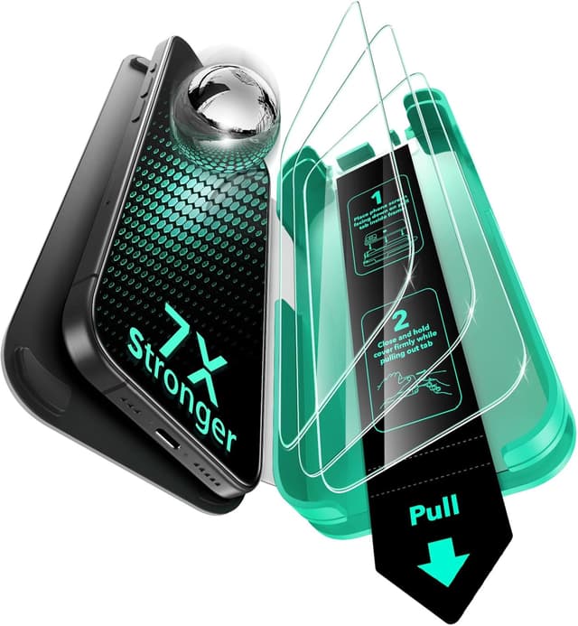 Detalle de ESR Tempered Glass for iPhone 16 Pro Max 3-pack