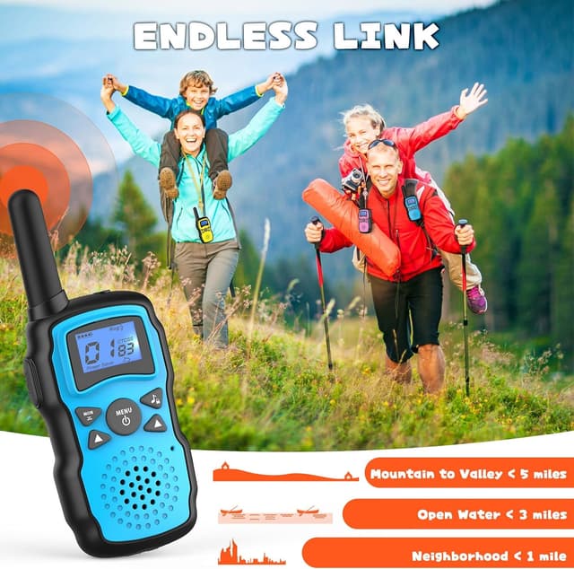 Thumbnail 3 de Wishouse Walkie Talkies 4-Pack Kids Radio