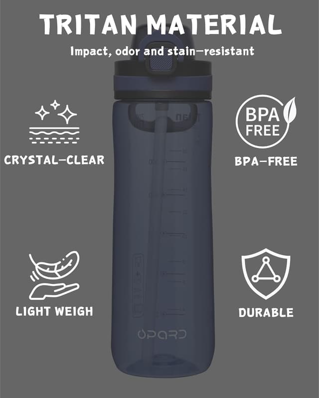 Detalle de Opard leak proof straw bottle 700 ml