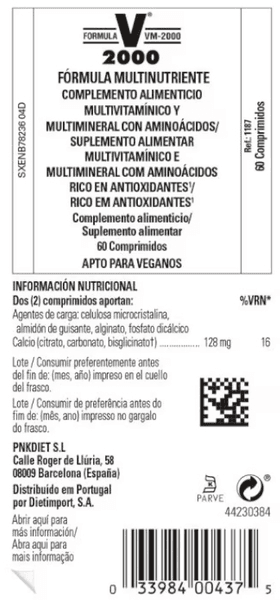 Thumbnail 1 de Solgar Fórmula VM-2000 60 comprimidos 💊