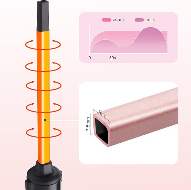 Thumbnail 3 de Culer Pro Curling Wand 9mm for Tight Curls 🎀