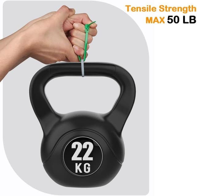 Detalle 2 de Mgctolbox Kabelbinder (100 Stück), wiederverschließbar, weiß – 200 x 4,8 mm, UV-beständig